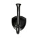 Furniture hook CAPPIO Value, two -rod, black color, 4 pcs.