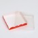 Box for cookies, red, 15 x 15 x 3 cm
