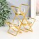 Climber metal, glass for 3 candles "intersections" d-4.5 cm gold 14x6x16 cm