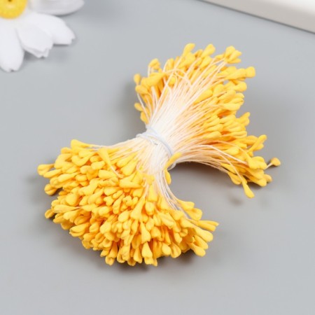 Stream for flowers "yellow" set 360 pcs length 6 cm-1