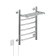 Electric towel "Sanprise" Classic P6, 450x600 mm, with a shelf, left, chrome