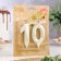 Candle in the cake jubilee "line" (set 2 in 1), number 10, pearl, 6.5 cm