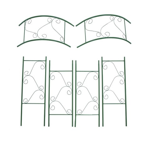 Sadovaya arch, collapsible, 240 × 120 × 36 cm, metal, green, "bindter"-1