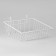Basket on a mesh 31.5 × 35.5 × 13 cm, white color