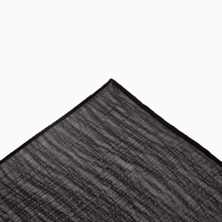 Textile scarf, black color, size 70x70-3