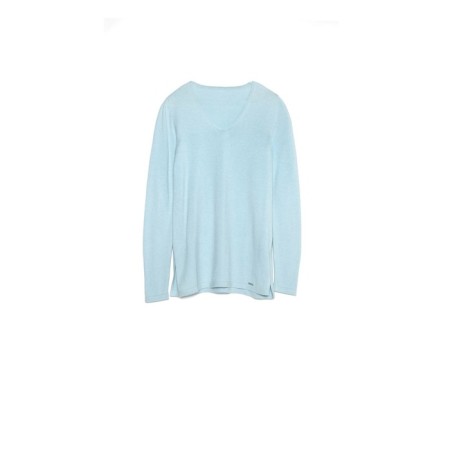 Pulover Women's elongated knitted Conte Elegant, Size S, Pastel Blue Color-2