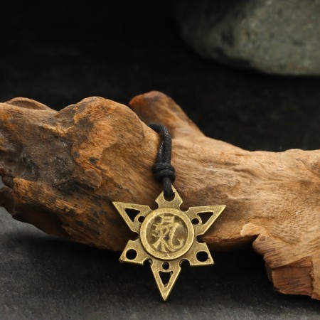 The protective amulet "Qi sign" No. 22, 32x30mm, metal-2