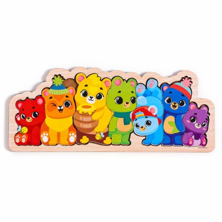 Wooden puzzle for children "Bear"-1