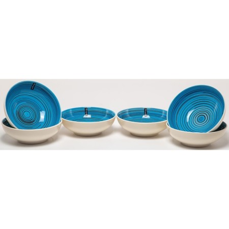 A set of deep plates of Elrington “Airgraph. Sea evening ", 18 cm, 6 pcs