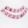 Garland on the eyelets "Happy Birthday!", Length 185 cm, cold heart