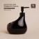 A soap dispenser with a Savanna drop sponge stand, 450 ml, black color