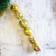 Set of balls plastic D-10 cm, 6 pcs "circles" gold