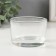 Glass of Glass for 1 candle "Round" transparent 7.4x7.4x4.8 cm