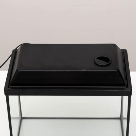 Aquarium "rectangular" with a lid, 30 liters, 40 x 23 x 32/37 cm, black-7