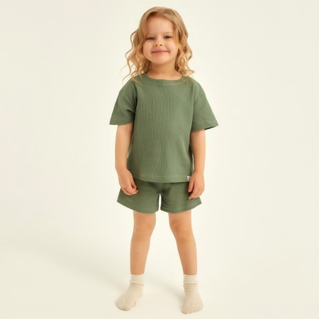 Pajama Children's SL Home P 34 (122-128), olive-8