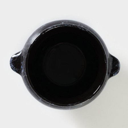 Ceramic baking pot with veil handles, 500 ml, D = 10 cm-3