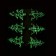 A set of decorative clothespins with a “Christmas tree” backlight 12 × 8 cm, set 6 pcs.