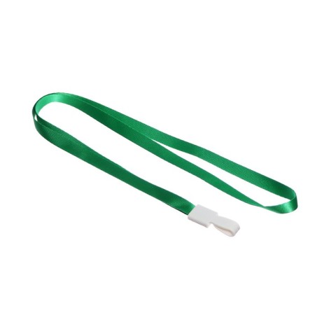 Badge tape, width-10 mm, length-80 cm, with plastic holder, green