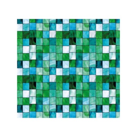 Organizer in a bathtub on suction cups "Emerald Tiles", for storing toys and trifles, size 33x39 cm-1