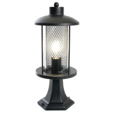 Sadovo-park lamp Feron PL724, IP44, E27, 60 W, 180x180x400 mm, black color