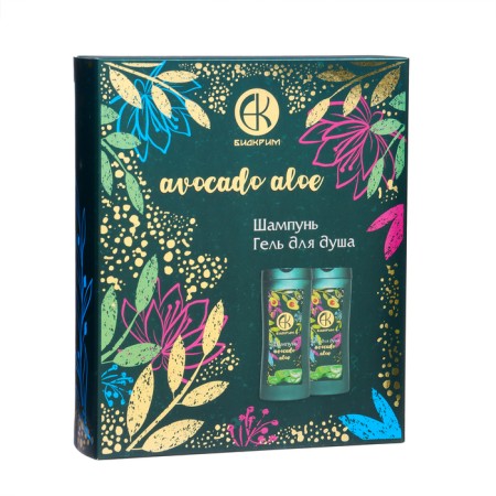 Gift set of Avocado and Aloe: shampoo, 250 ml + shower gel, 250 ml-1