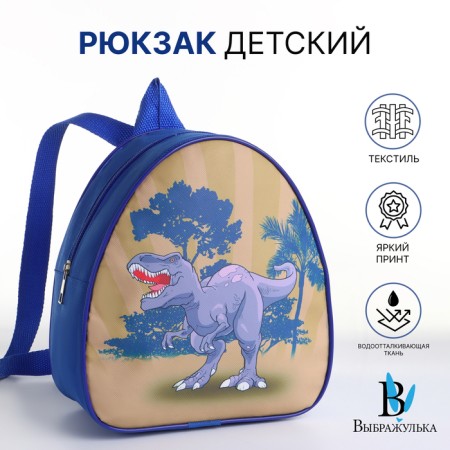 Children's backpack on the zipper "chosen", the color is blue