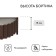 The flowerbed is galvanized "petal", d = 70 cm, h = 15 cm, brown, Greengo