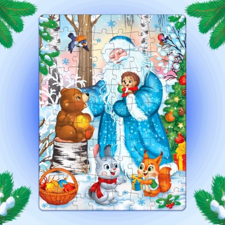 Luminous puzzle "New Year's miracle", 88 details-4