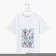 Women's T -shirt Minaku with a proprietary print, white color, size 42