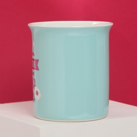 Mug "Grandmother" with a spoon and stand, 300 ml-3