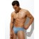 Panties Slips men's Omsa 3224, size 46, Ice Blue color