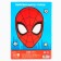 Cardboard color, A4, 8 sheets, 8 colors, non-unilateral, in folder, 220 g/m², Spider-Man