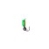 Mormyshka column green, orange abdomen, black stripes+ball Granen chameleon, weight 0.4 g