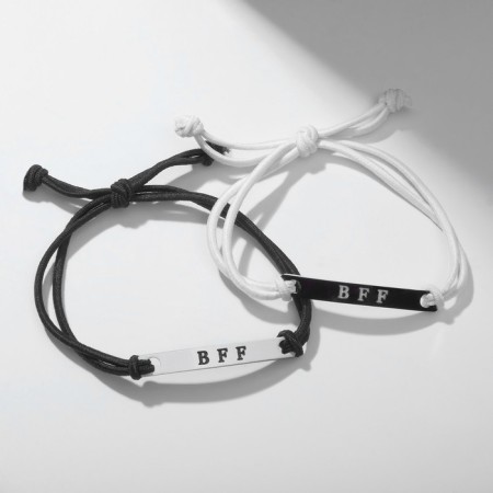 Buffs BFF, BEST FREEND FOREVER, Black and White color, 7 cm-3