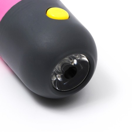 A container with a flashlight, cleaning packages for dogs (roll 15 pcs), pink-5