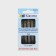Embroidery needles No. 1-5, d = 0.84-1.14 mm, with a golden ear, 12 pcs, N-311