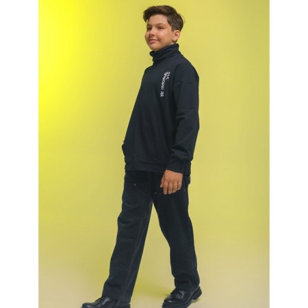 Jumper for boys, height 122 cm, black color-8