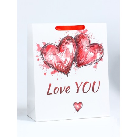 Package Gift Laminated Vertical "Love", M 26 × 32 × 12 cm-1