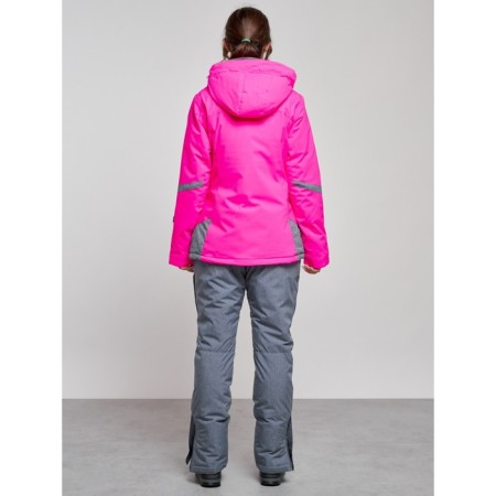 Ski costume female winter, size 48, pink color-3