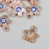 Decor for creativity plastic for metal "Flower from the evil eye" gold 1.8x0.3x2.1 cm