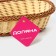 Basket for fruits and bread oval shares "Milk chocolate", 24 × 16.5 cm