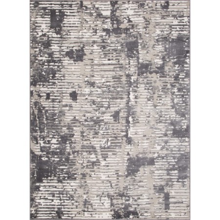 Rectangular carpet Merinos Atlantis, size 120x170 cm, Cream-Gray color
