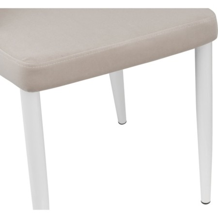 CHART STARAL CARA Kora Metal/velor, white/beige 47x57x89 cm-6