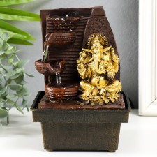 The desktop fountain from the Golden Ganesh network - natural fountain 19x12.5x12.5 cm