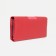 Women's wallet on magnets, red color