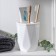 Tooth brush stand "Prism", 9.5 × 9.5 × 11.5 cm, white color