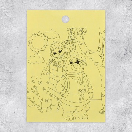 Paper Stickers "Fairy Tale", with coloring on the back, 11 × 15.5 cm-2