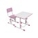 Stool for a student adjustable Polini Kids City / Polini Kids Smart L, white-pink color