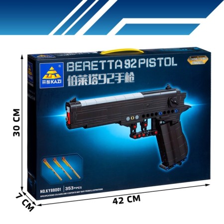 Designer weapon techno Beretta 92 pistol, 353 details-4