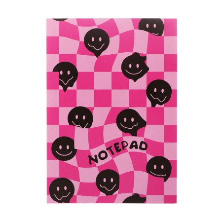 Notepad A6, 50 sheets on the glue "Liquid Smiles", cover coated cardboard, VD-LK, block 65 g/m2, mix-1